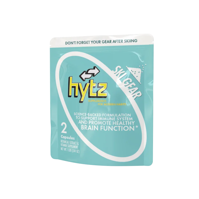 Light blue Ski Gear supplement packet